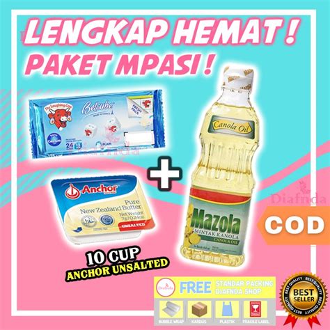 Jual Paket Mpasi Minyak Mazola Canola Kanola Oil Keju Belcube