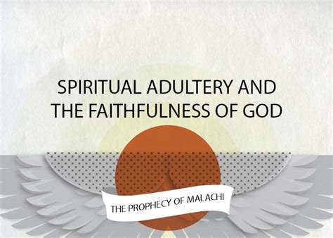 Spiritual Adultery And The Faithfulness Of God Resource