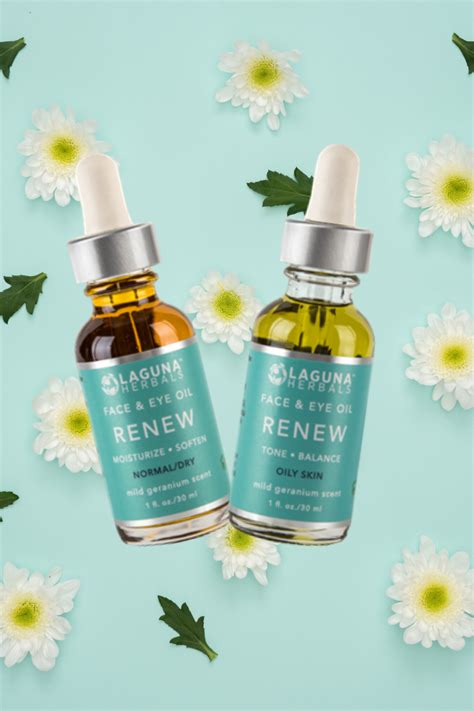 Renew Face Oil Elixir For All Skin Types Organic Face Oils Herbal