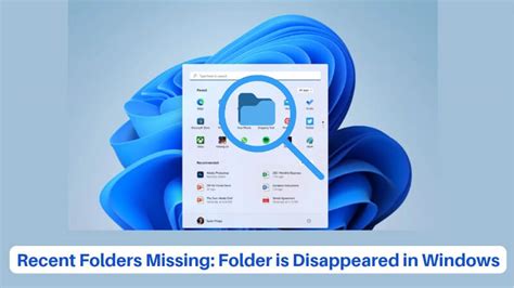 Recent Folders Missing Folder Is Disappeared In Windows 1011