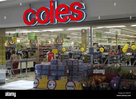 Australian Supermarket Chain Coles Branch In Warriewood Sydneynew