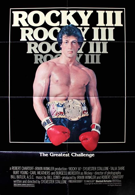 Rocky Iii 1982 Sylvester Stallone Rocky Balboa Movie Covers