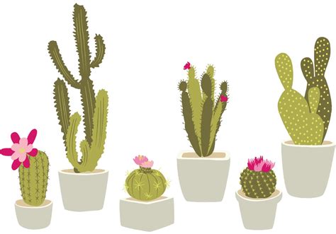 Hand Drawn Potted Cactus 91420 Vector Art At Vecteezy