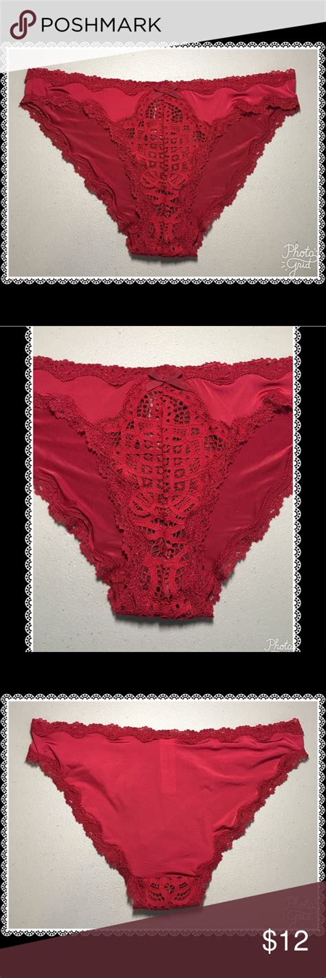 ️vs Crochet Lace Cheeky Panty ️ Delicate Crochet Lace Accents Sheer Mesh In This Pretty Panty
