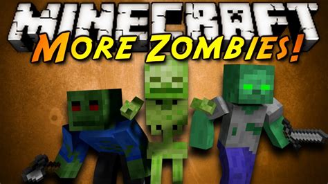 Minecraft Mod Showcase More Zombies Youtube