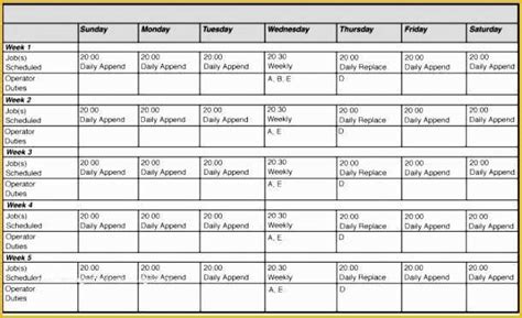 Free Monthly Work Schedule Template Of 14 Free Excel Employee Schedule