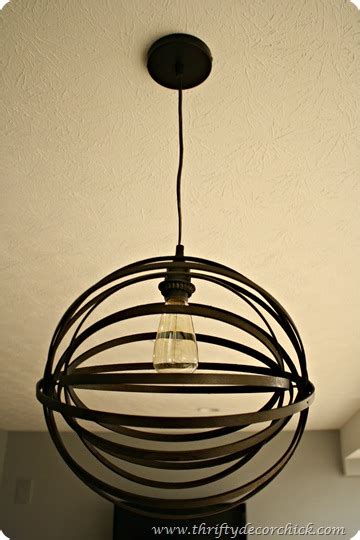 Diy Orb Light Fixture From Thrifty Decor Chick