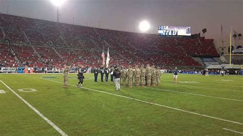 La Rams Salute The Service Of Military Members During Game High