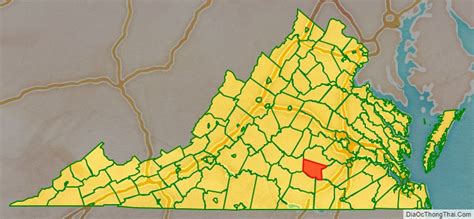 Map Of Nottoway County Virginia