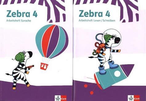 Klasse geht es um viel: Zebra 4. Paket: Arbeitsheft Lesen/Schreiben und Arbeitsheft Sprache Klasse 4 - Schulbücher ...