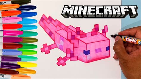 Como Dibujar Al Ajolote De Minecraft Axolotl Sexiz Pix