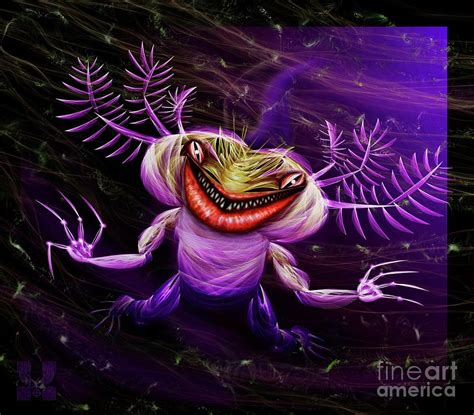 Axolotl Nightmare Digital Art By Dale Crum Fine Art America