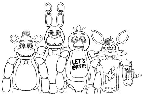 Five Nights At Freddy S Coloring Pages Print For Free Images