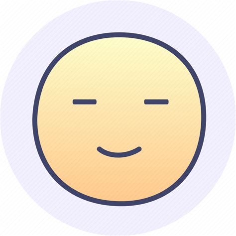 Satisfied Emoji Emoticon Icon Download On Iconfinder