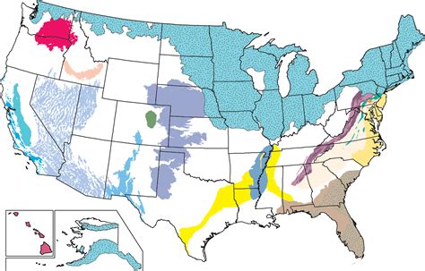 Outlines Of Principal Aquifers Of The Us Us Geological Survey