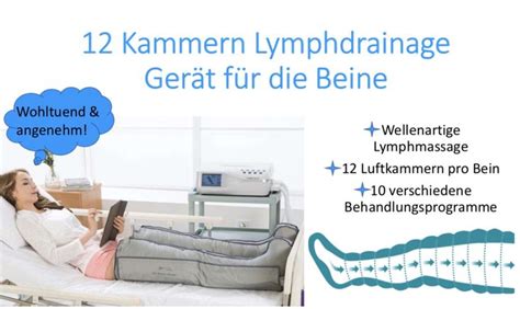 Finden sie hier ihren spezialisten für eine lymphdrainage. 12 Kammern Lymphdrainage Gerät für die Beine Egal ob ...