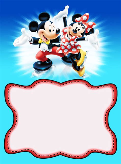 Free Printable Mickey And Minnie Mouse Invitations Printable Templates