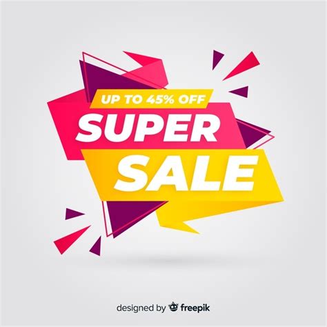 Free Vector Abstract Sale Promotion Banner Template
