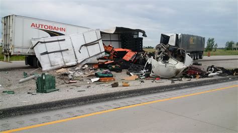 Driver Dies After Crash Between Two Transport Trucks On Highway 401