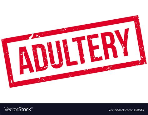 Adultery Rubber Stamp Royalty Free Vector Image