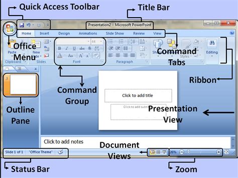 What Are The Parts Of Microsoft Powerpoint 2010 Sunrisenewline