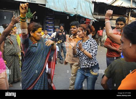 Prostitutes Dancing Yellamma Festival Kamathipura Lal Bazar Red Light Area Grant Road