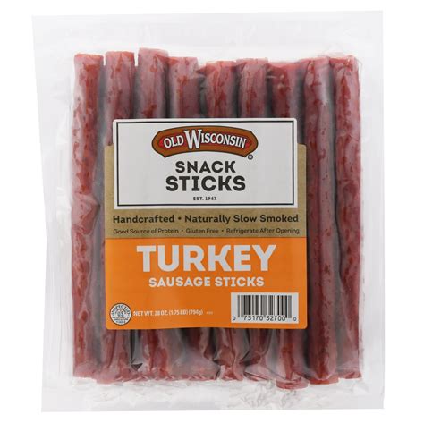 Old Wisconsin Gluten Free Turkey Sausage Sticks 28 Oz
