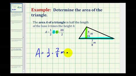 Heron's formula is one of the most elegant solutions to finding the area of a triangle that doesn't contain a. Example: Area of a Triangle Involving Fractions - YouTube