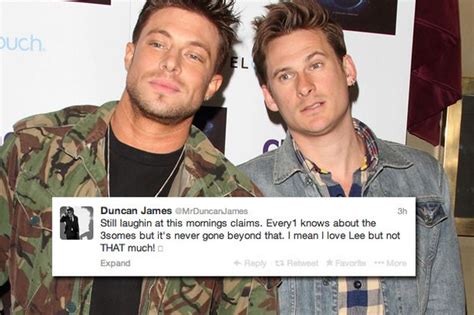 Duncan James And Lee Ryan Gay Sex Claims Duncan Denies He Bedded His