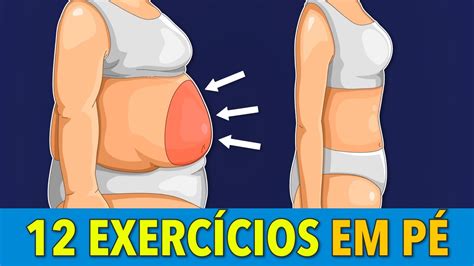 Treino Suave Sem Saltos Perca Gordura Da Barriga Com 12 ExercÍcios Em PÉ Youtube