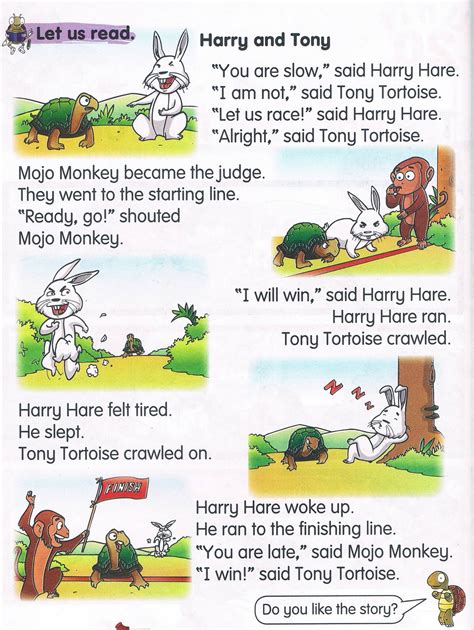 But this story is all mixed up! Happy English Site: Unit 20 The Hare And The Tortoise