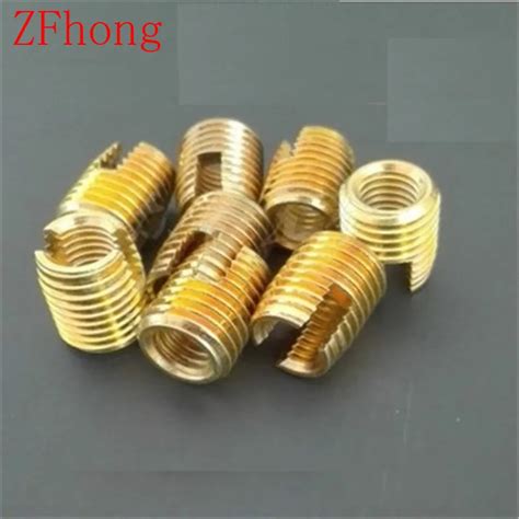 20pcs M5 Self Tapping Insertself Tapping Screw Bushingsteel With Zinc