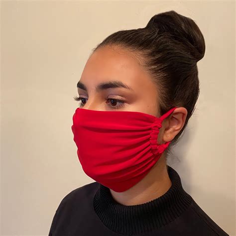 Washable Reusable Face Mask With Elasticated Ear Loops Etsy