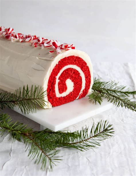 Recipe Peppermint Red Velvet Cake Roll Kitchn