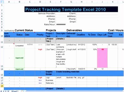 Deliverables Template Free Download Printable Templates Lab