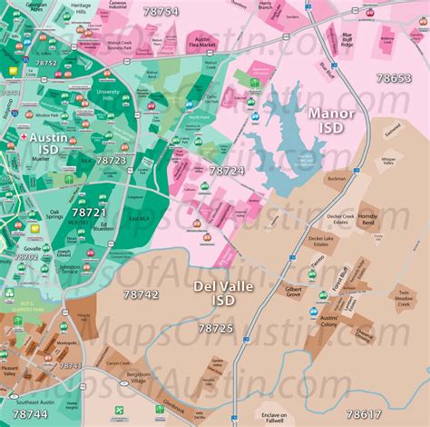 Austin Texas Zip Code Map Maps For You