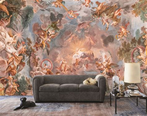 Peel And Stick Self Adhesive Fresco Wallpaper Removable Etsy In 2020