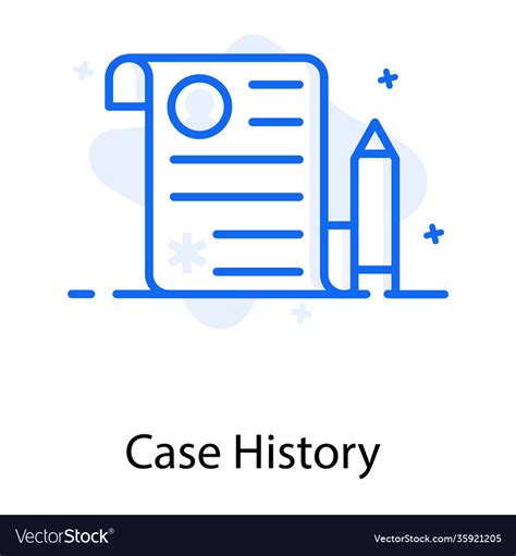 Case History Royalty Free Vector Image Vectorstock