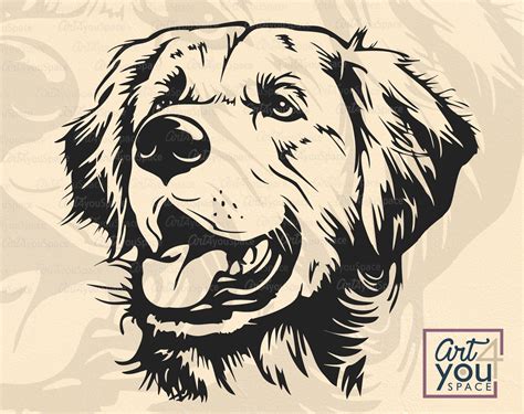 Golden Retriever Svg Goldie Dog Svg Files Cricut Cute Dog Etsy