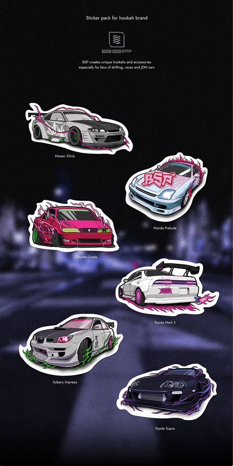 JDM Sticker Pack On Behance