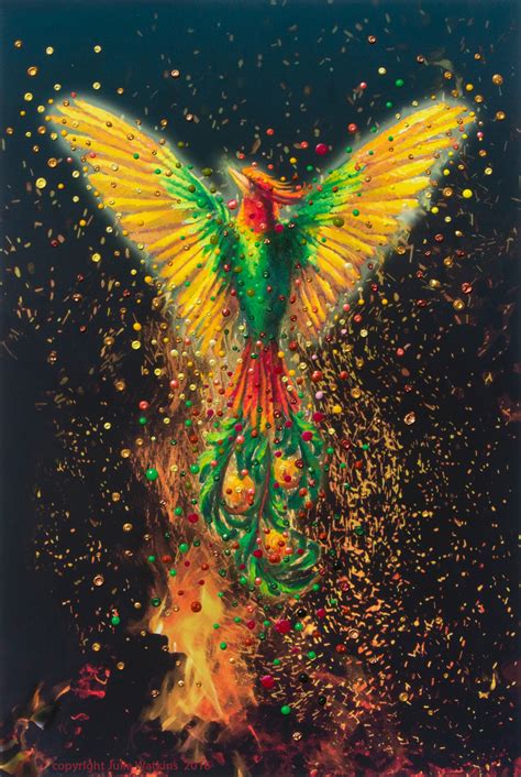 Phoenix Rising Energy Painting Giclee Print