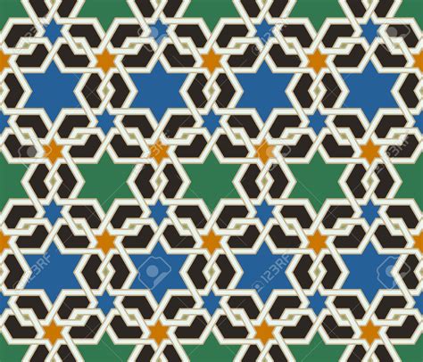 Seamless Islamic Geometric Pattern Royalty Free Cliparts Vectors And