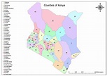 Counties of Kenya - MapUniversal
