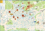 Granada city center map