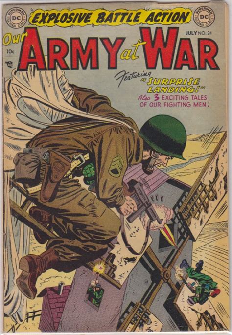 Our Army At War 24july 1954irv Novick Ca Dc Comic Books Dc