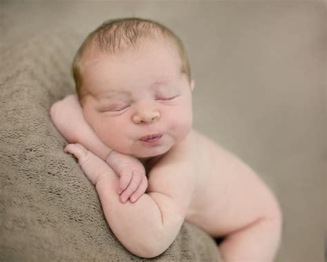 Newborn Infant Photos In The Hospital On The Day Of Birth And Babys