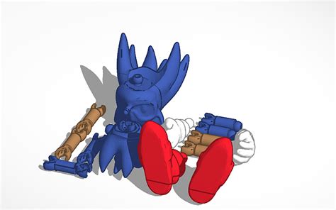 3d Design Poseable Sonic Figure Tinkercad