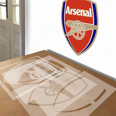 Arsenal Stencil In 4 Layers