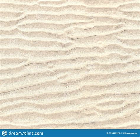 Seamless Pattern Of White Sand Repeating Texture Of Waves On Sandy