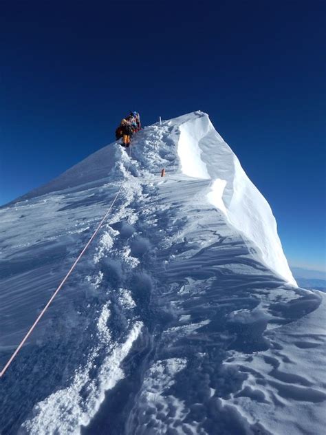 Everest Summit Ridge Extremsportarten Bergwelten Bergsteigen